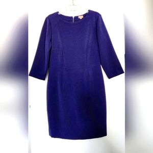 Cremieux 3/4 length sleeve sheath dress